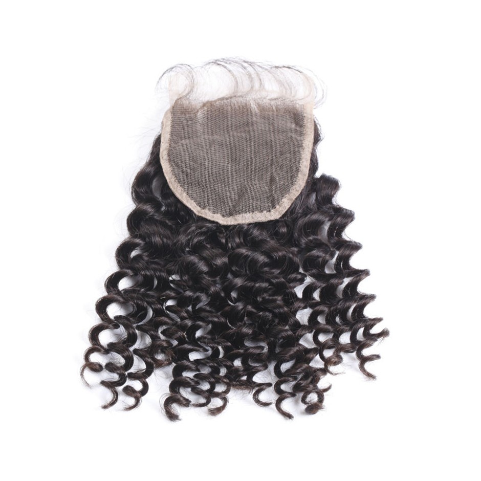 Kinky Curl Brazilian Virgin Hair Lace Closure
